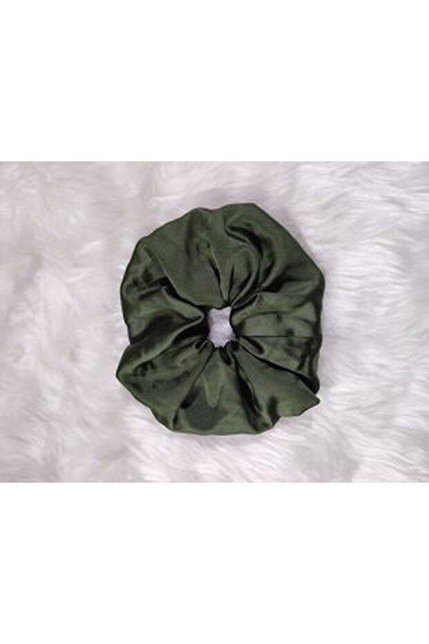 Large Size Satin Elastic Bagel Buckle - Scrunchie Buckle