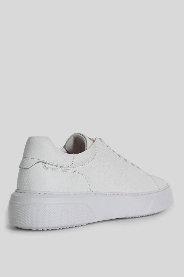 Deri Sneaker Beyaz - 3
