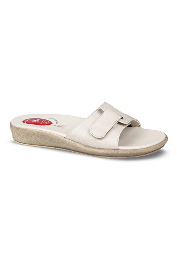 Women's Beige Orthopedic Summer Slippers 9200-12