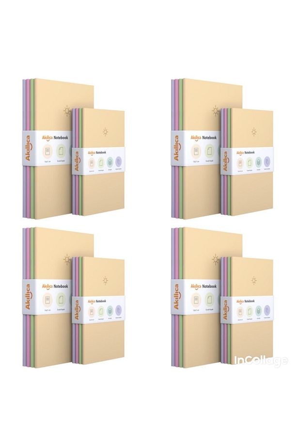 Notebook 32'li Noktalı Defter Seti Pastel Defter Seti - 1