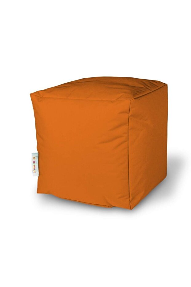 Kare Puf Oxford Turuncu - 4