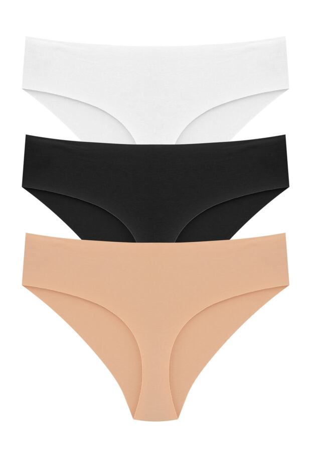 Women's Laser Cut High Waist Panties 3-Pack