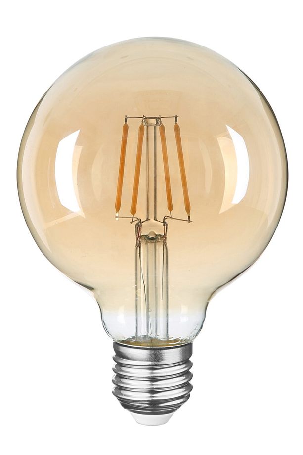 G125 Filament Edison Tip Rustik Sarı Cam Ampul 6 W Led Ampul - Günışığı Erd-39 - 2