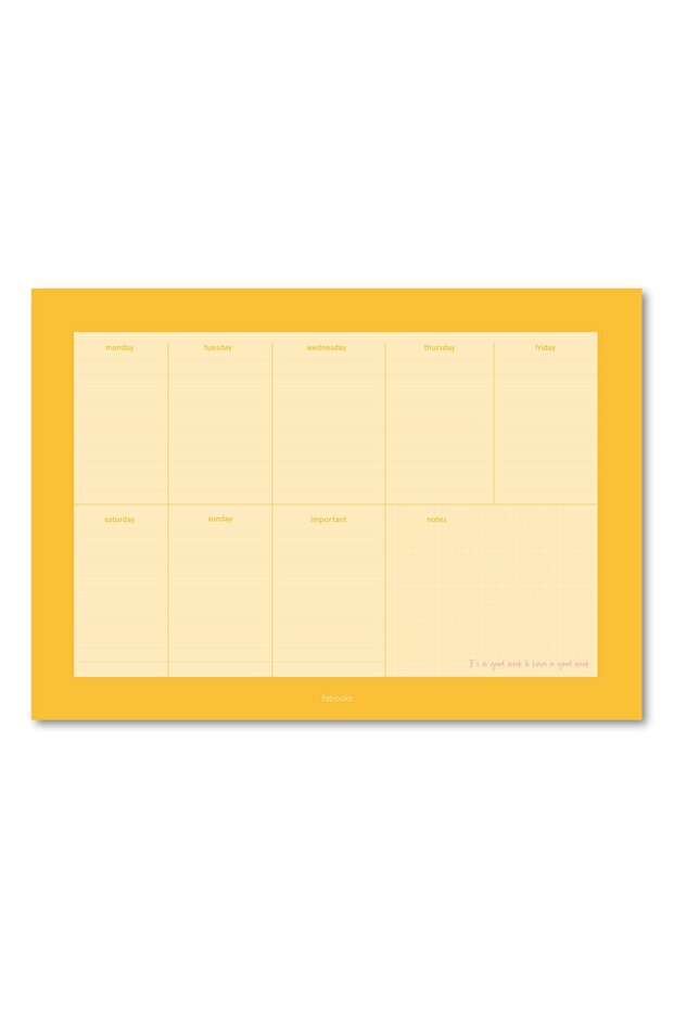 Renkli Haftalık Bloknot - 3