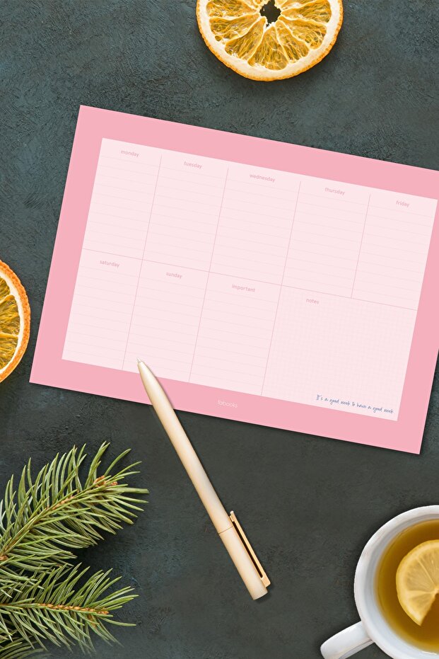 Renkli Haftalık Bloknot - 4