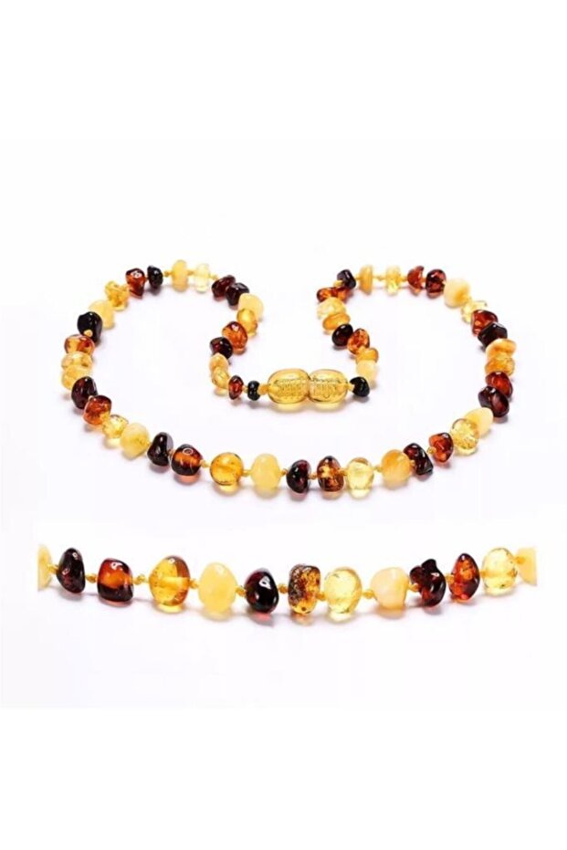 Certified Natural Amber Baby Teeth Necklace