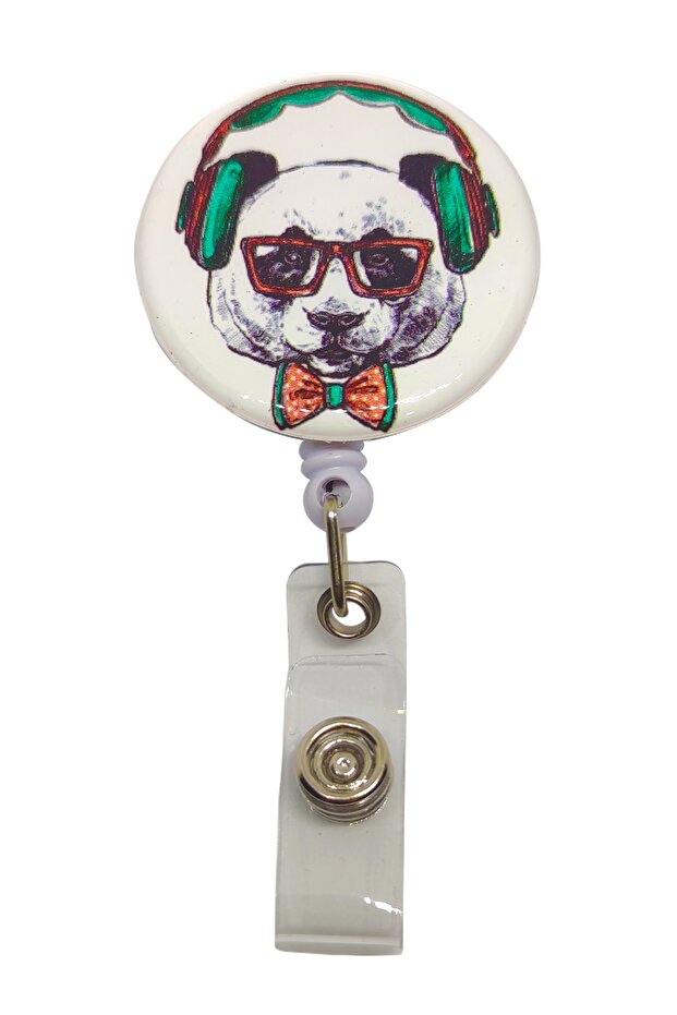 Panda Drop Print Yoyo and Collar Card Holder