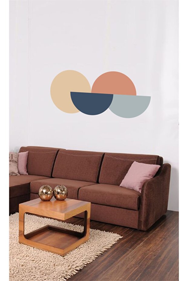 ملصق حائط بأنماط دائرية مقاس 80 × 35 سم - 2