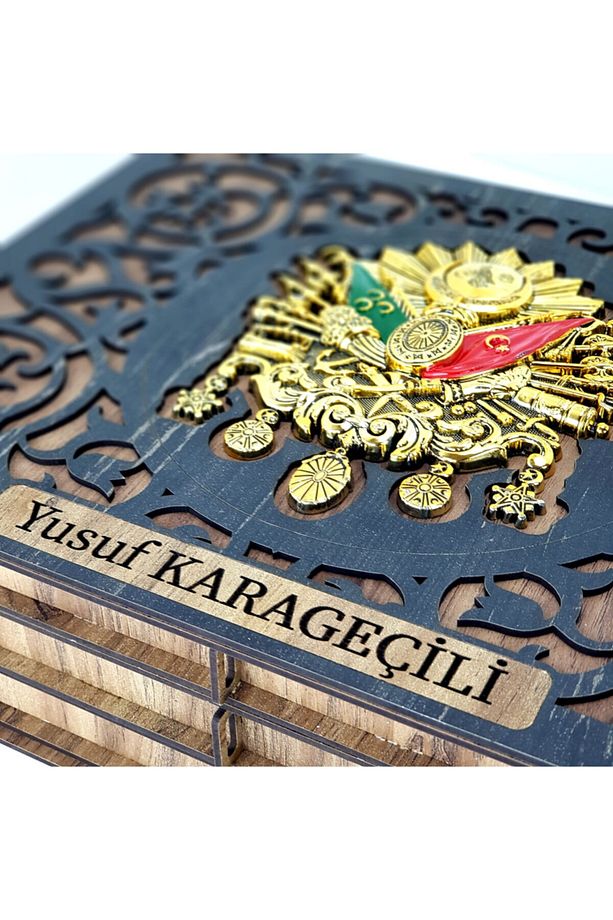 Osmanlı Tuğralı Çekmeceli Tesbih Kutusu 5 Katlı Tespih Kutusu - 5