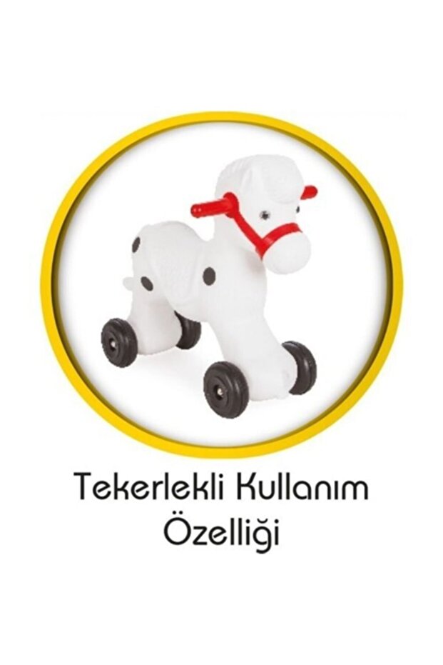Tekerlekli Kullanım 2 In 1 Sallanan Midilli At At - 2