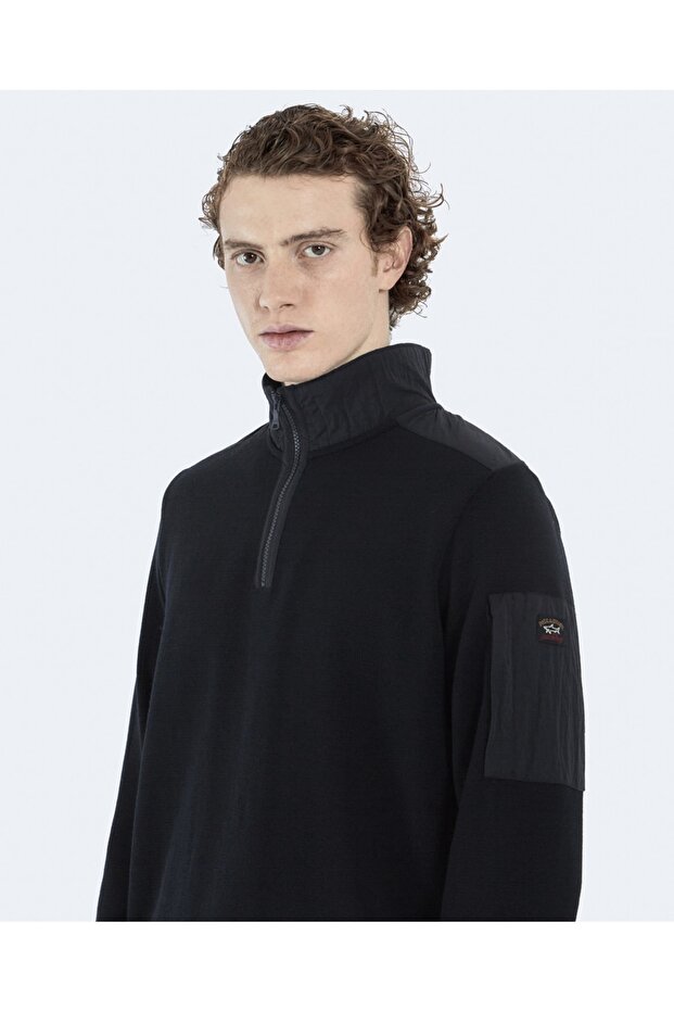 Men's Zıpped Pullover C.w. Wool - 3