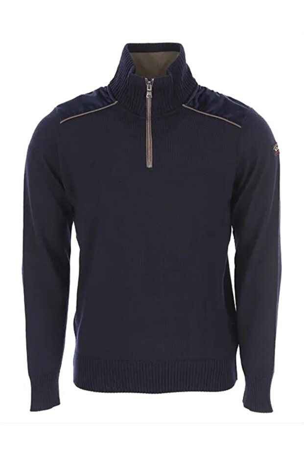 Men's Zıpped Pullover C.w. Wool - 1