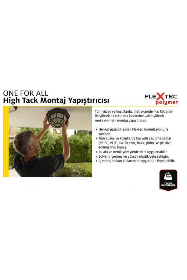 6'lı Paket Yarım Koli One For All High Tack Montaj Yapışıtırıcısı 460 gr / 280 ml - 3