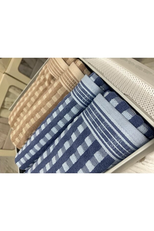 Plus Indigo - Bej Best Set Hamam Seti - 3