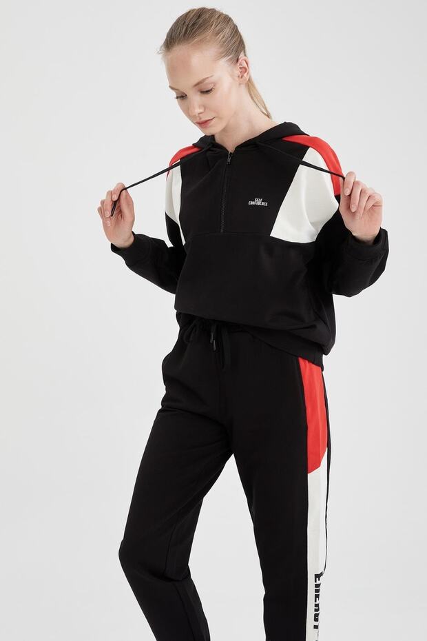 Fit Relax Fit Kapüşonlu Sweatshirt - 6