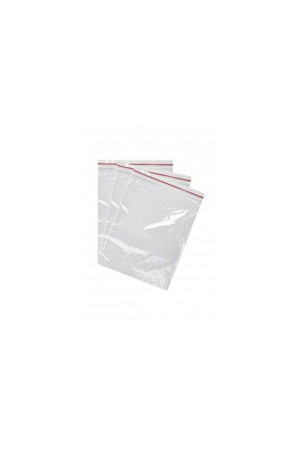 Şeffaf Bantlı (45X55 CM) Yumuşak Naylon Poşet (100 ADET) - Yumuşak Bantlı Poşet - 5
