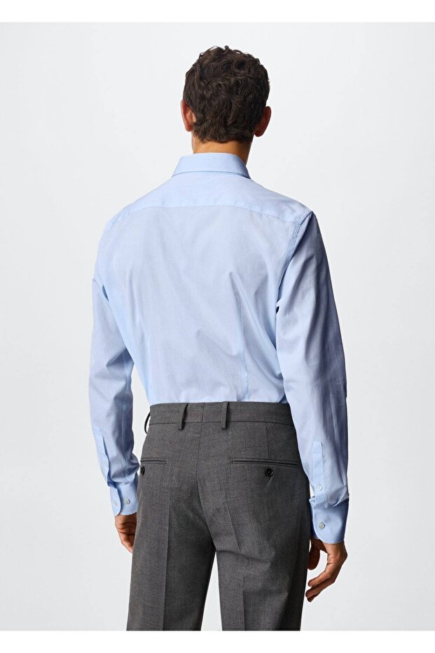 Slim Fit Baumwollhemd - 4