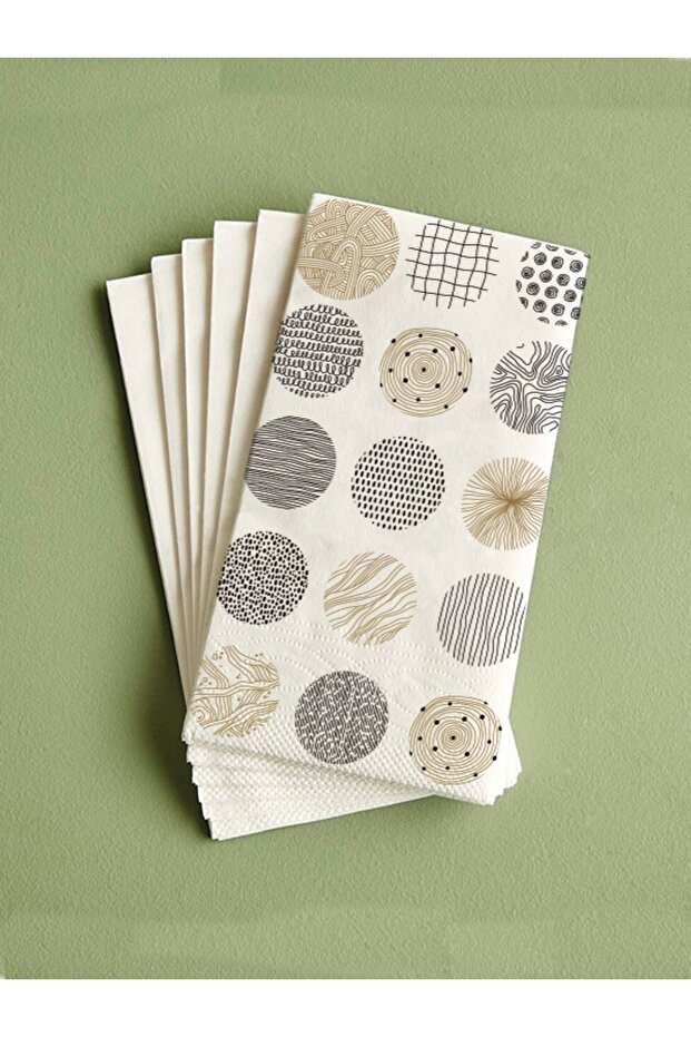 منديل مطبوع منقوش 100 قطعة - 1