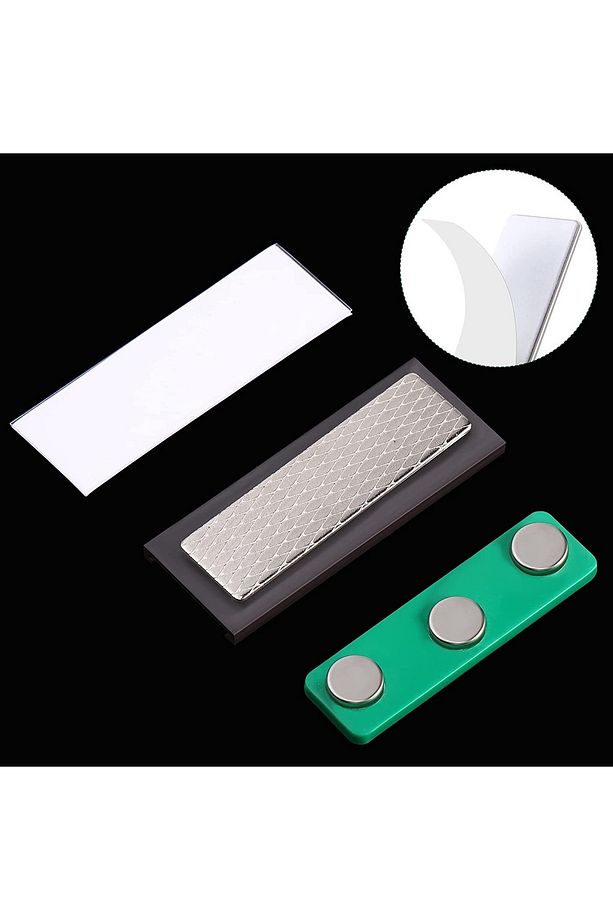5 Adet Mıknatıslı Yakalık Isimlik, Neodyum Mıknatıslı Rozet Yakalık Tutucu Aparat - 1