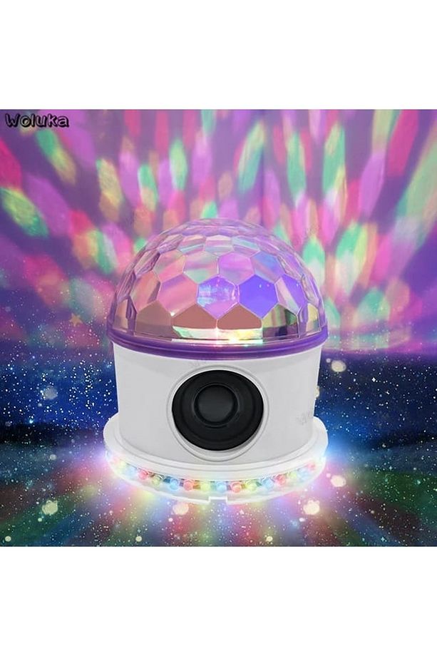 Led Kristal Küre Top Bluetooth Müzik Çalar Özellikli Renkli Rgb Gece Lambası Çocuk Odası - 5