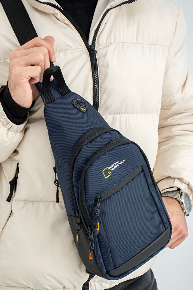 حقيبة صدر وحقيبة ظهر بحزام متقاطع - 1