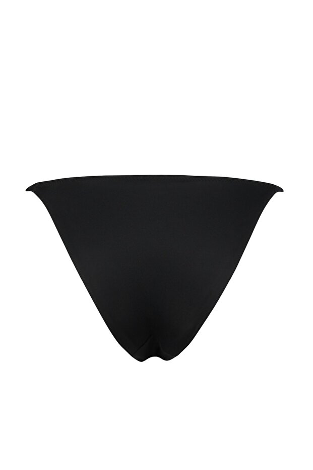 Siyah Regular Düşük Bel Bikini Altı TBESS22BA0232 - 8