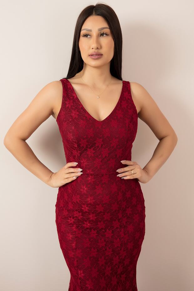 Tika Dantel Balık Elbise 3895 - 6