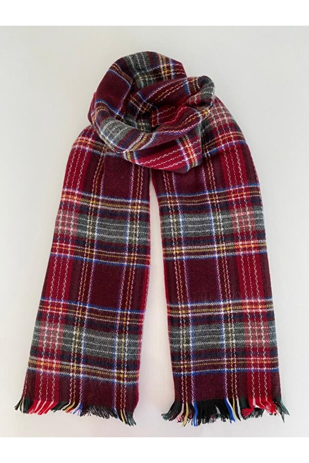 Claret Red Scottish Scarf