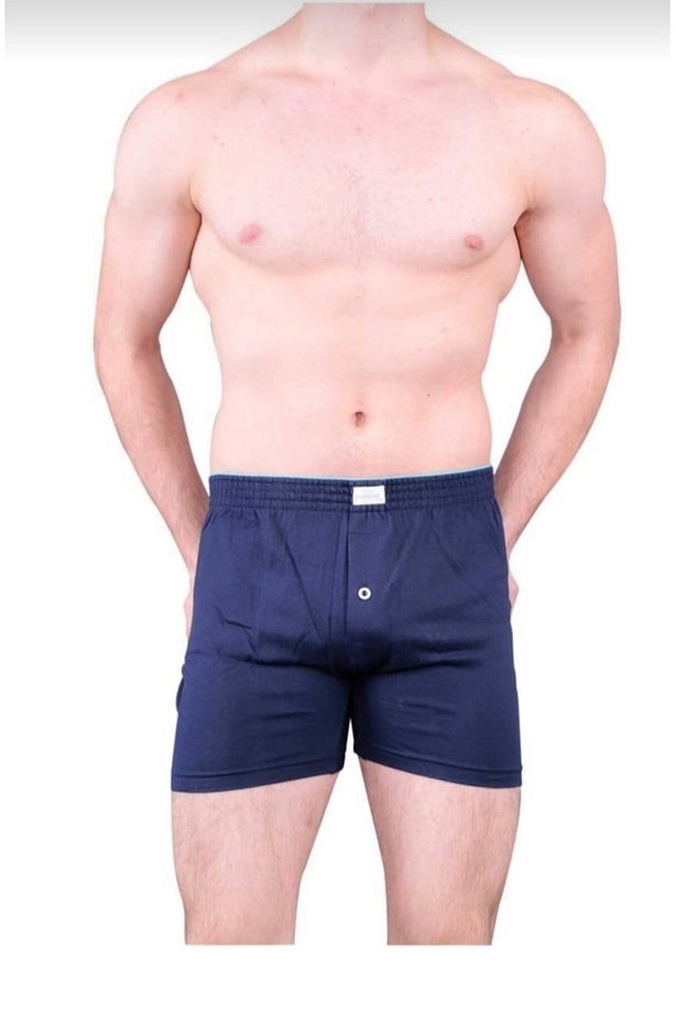 127 Erkek Havlu Kemer Penye Boxer Şort 3 Lü - 1