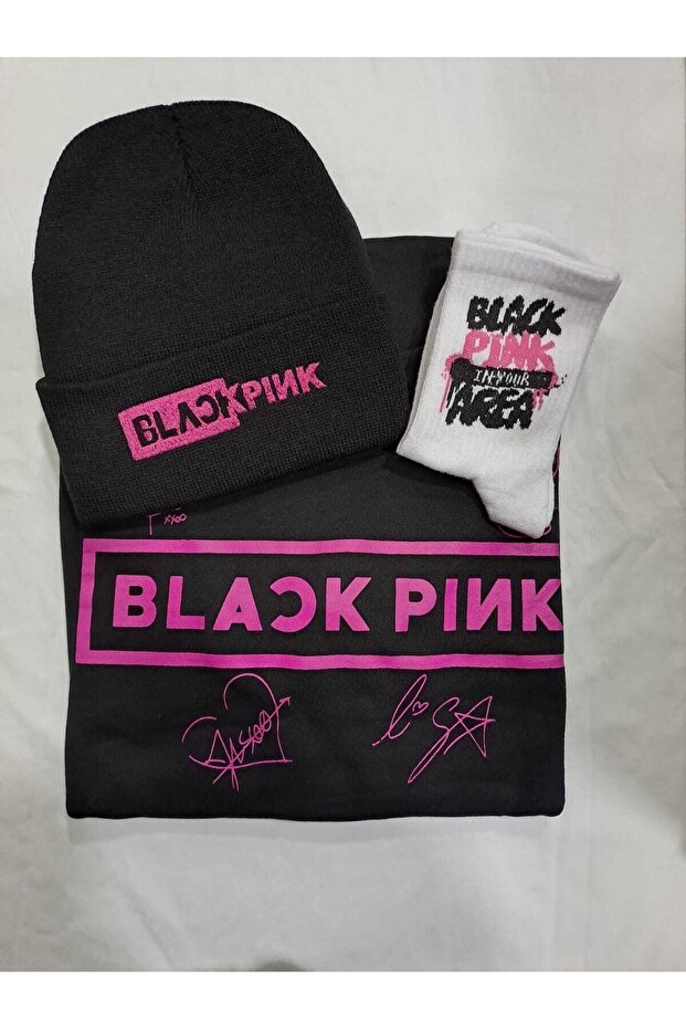 Blackpink البلوز قبعة صغيرة الجوارب