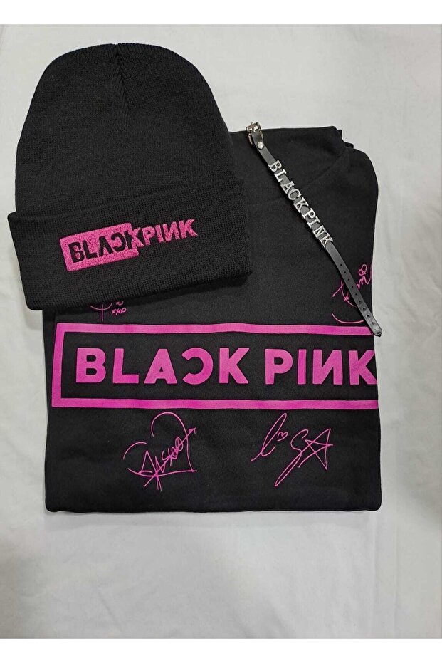 Blackpinl Sweatshirt Beanie Bracelet