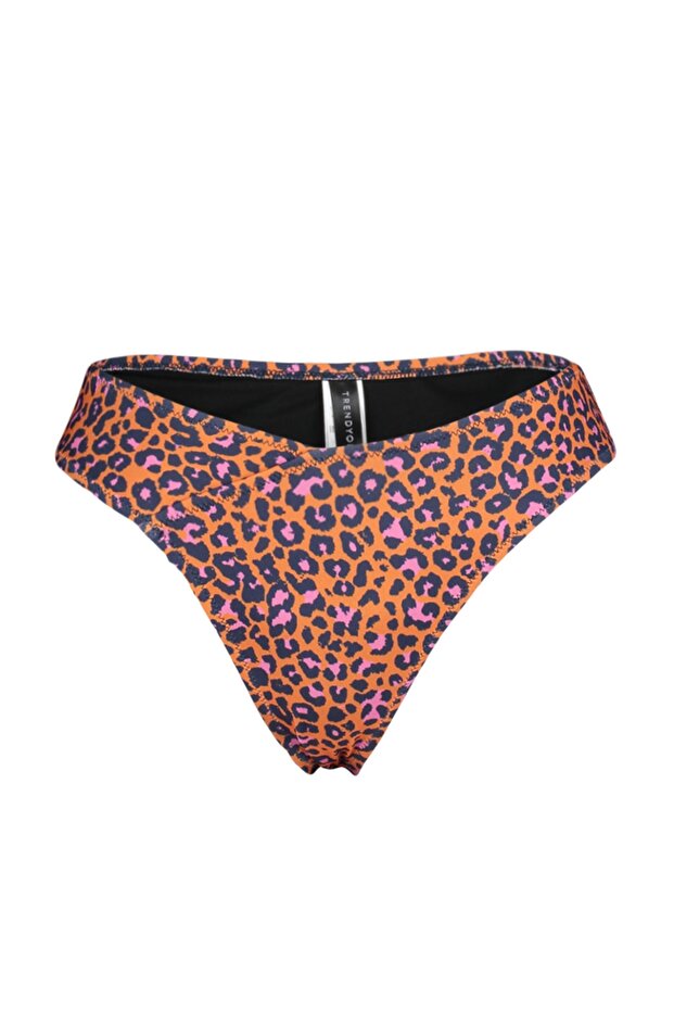 V-cut Leopard Patterned Bikini Bottom - TBESS23BA00251 - 7