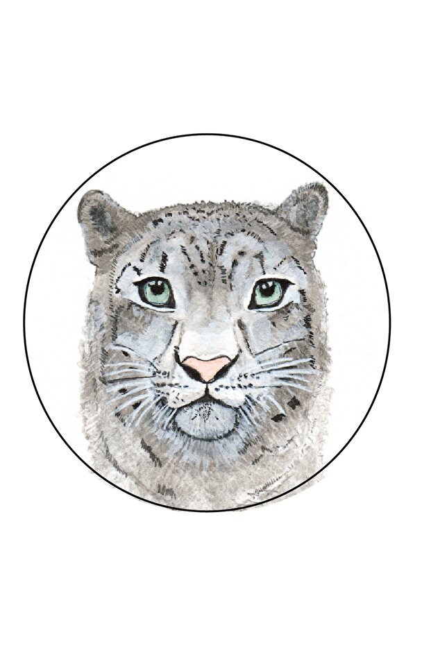 رقعة Agu - جلد سنو ليوبارد نيفي الأبيض - 1