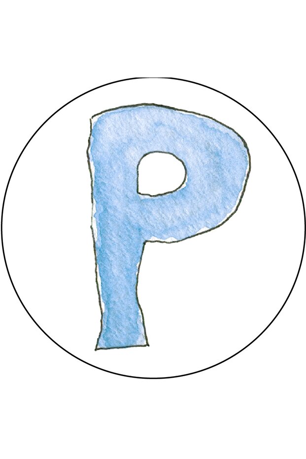 Agu Patch - Letter P - 1