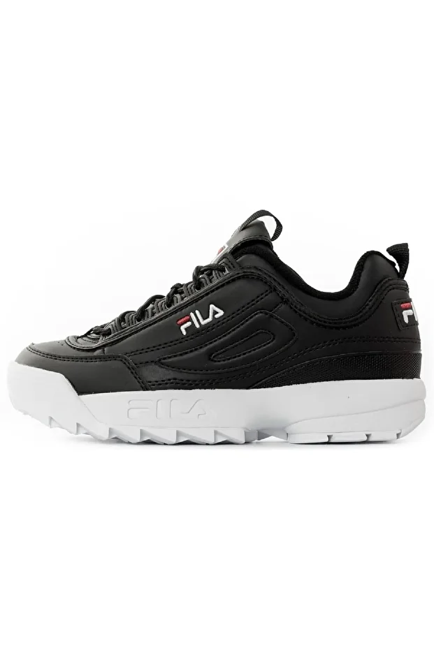 Disruptor Low Unisex Sneaker Siyah Yüksek Taban Günlük Spor Ayakkabı - 4