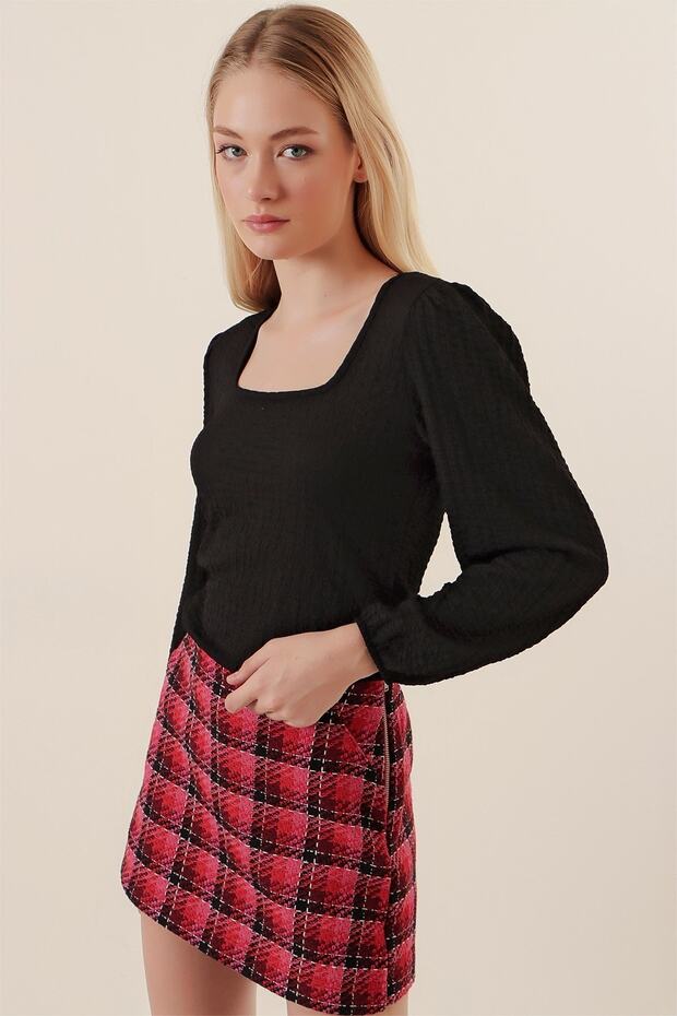 Square Neck Blouse - 3