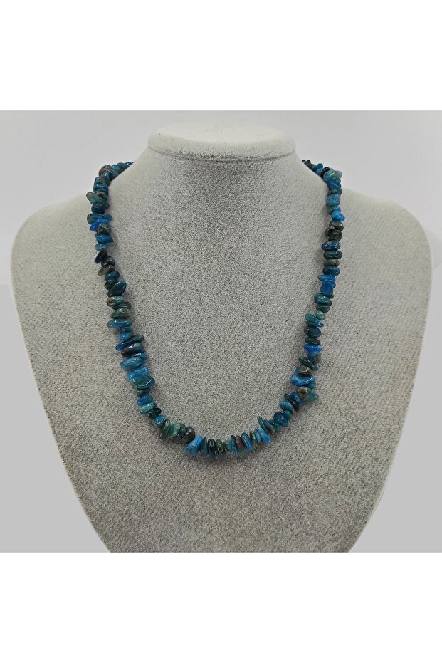 Natural Apatite Stone Broken Natural Stone Women's Necklace