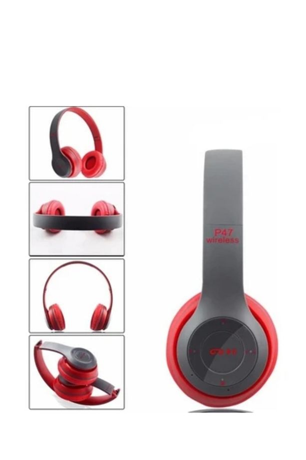 P47 Wireless Bluetooth 5.0 Kablosuz - Extra Bass - Fm Radyo Kafa Üstü Kulaklık - 2