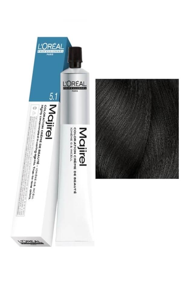 Majirel Loreal Saç Boyası 5.1 Açık Kahve Küllü 50ml - 1