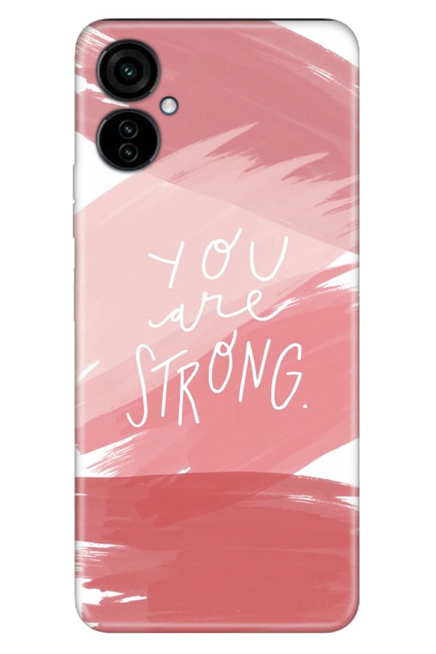 Compatible Camon 19 Neo Case 0.4mm Silicone Patterned You Are Strong