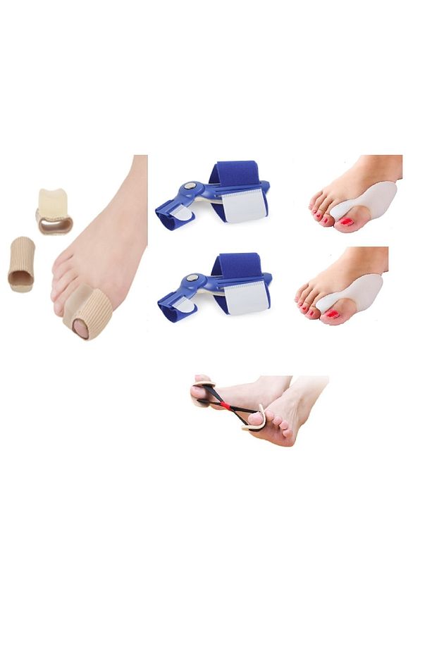 Set Ayak Baş Parmak Parmağı Kemik Kemiği Çıkıntısı Için Aparat Atel Halluks Valgus Bunyon Makara - 3