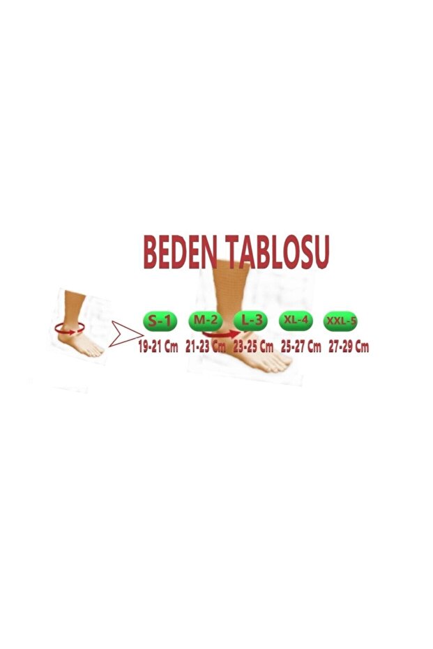 One-a504 Örme Düz Ayak Bilekliği - 4