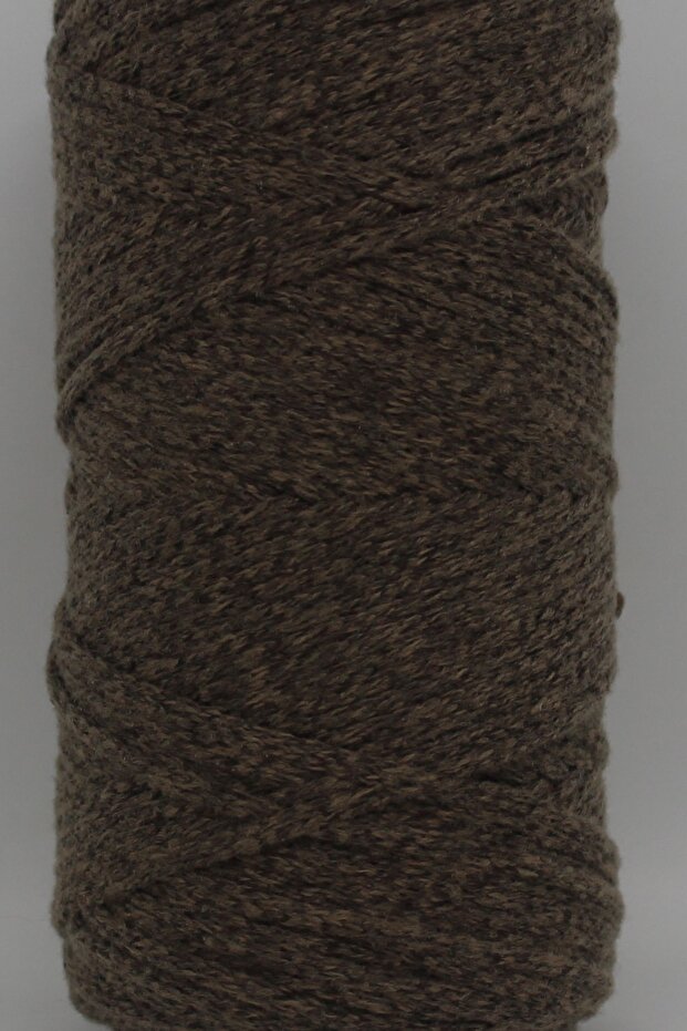 Polyester Makrome Ipi 2 Adet 100gr Kırçıllı Kahverengi 3mm Örgü Ipi - 3