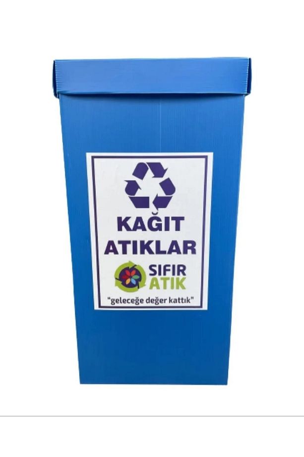 Geri Dönüşüm Atık Toplama Kutusu 70 Litre Kağıt Atık - 1