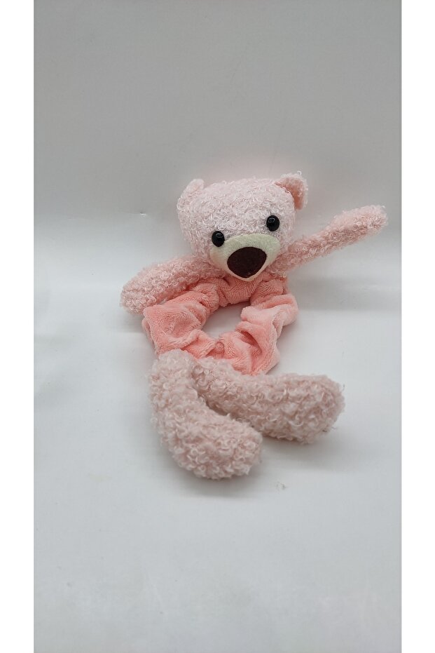 Velvet Bagel Knob Buckle with Teddy Bear Design