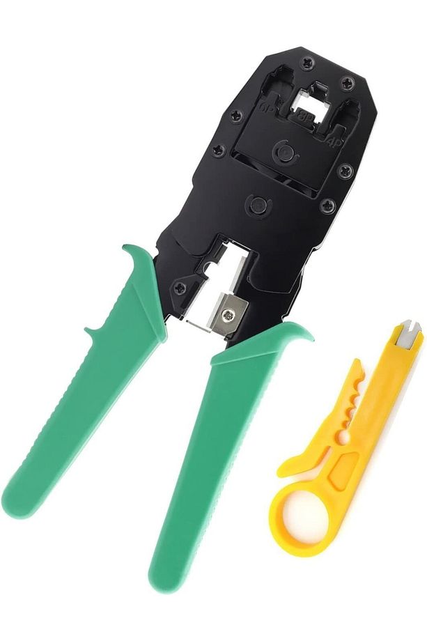 Rj45 Pense Rj12 Rj11 Cat5 Cat6 8p/6p/4p Ethernet Kablosu Soyma Kesme Sıkma Pensesi - 1