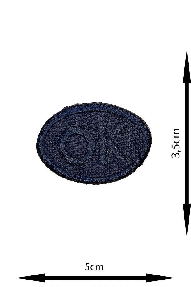 Ütü Ile Yapışan Arma - Patch - Delik Yama Set-1 Modeli Lacivert (4'lü Set) - 4