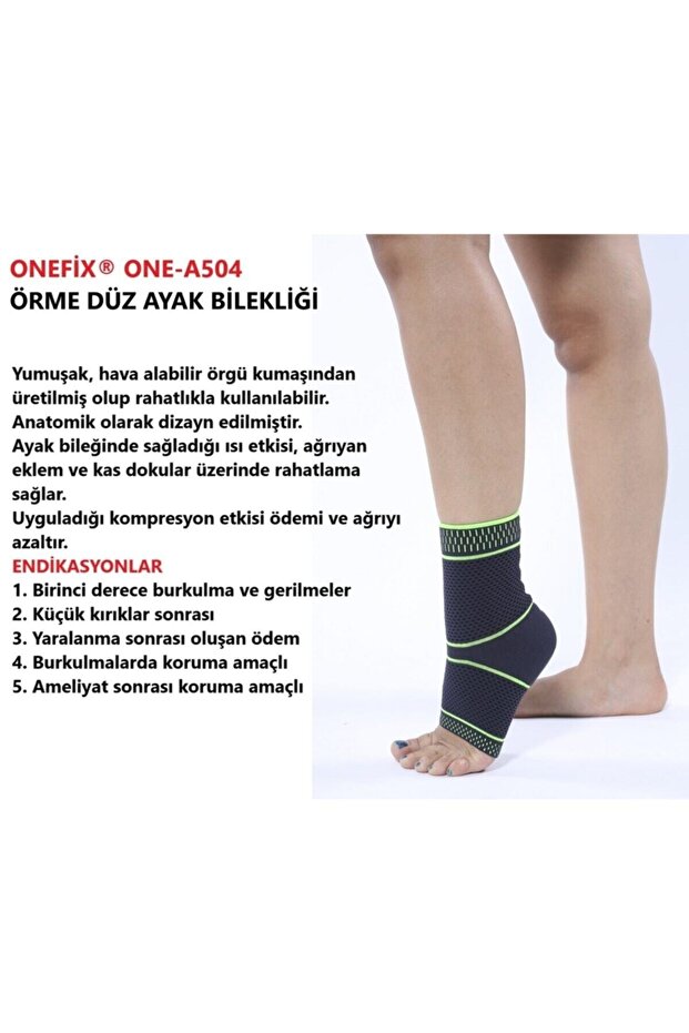 One-a504 Örme Düz Ayak Bilekliği - 3