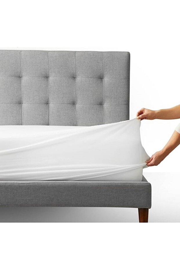 Seasonal Full Edge Fitted Cotton Mattress Pad Water Liquid Proof Mattress Protector