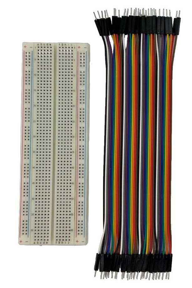 Büyük Boy 830 Pin Breadboard Ve 40'lı Erkek-erkek Jumper Kablo Set - 1